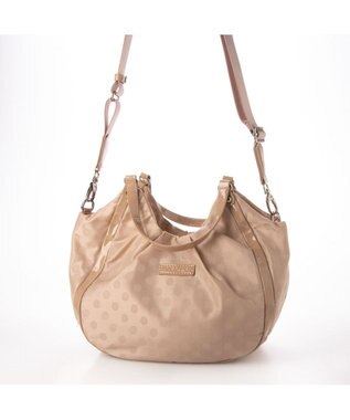 Y'SACCS ドット柄ジャガードエナメルアクセント2wayトート ライトピンク