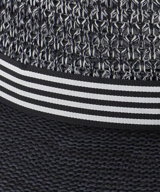 JOSEPH ABBOUD 【洗える】ウォッシャブル バイカラー ハット ネイビー系