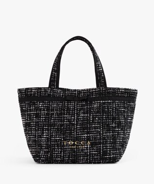 TOCCA 【キャンセル分販売中！】30th Anniversary MY PRECIOUS CUSTOMIZED BAG カスタマイズバッグ ブラックツイード×細リボン×ショートショルダー