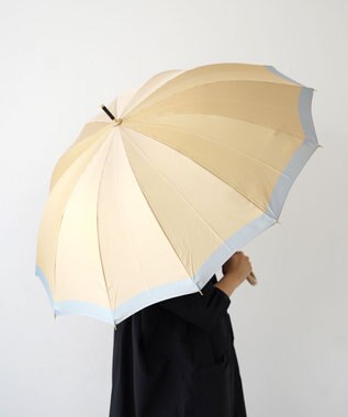 槇田商店 SCENE グログランシャンブレー ベージュ 長傘