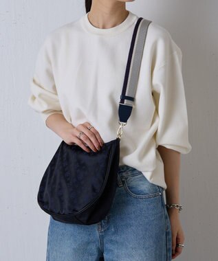 russet アレンジショルダーベルト【アイビーテープ】(CE-1146) Navy/Gray