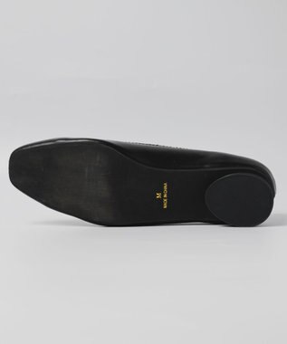 BONTRE 【PRECIEUX JOUET/プレシュウジュエ】デザインステッチVカットフラットパンプス ブラック