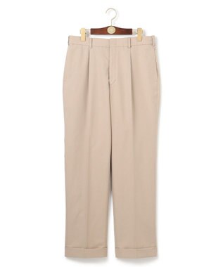 J.PRESS MEN 【J.PRESS ORIGINALS】Magic Cuba Wool Cotton Hopsack Spindle Piped stem１tuck / Made in Japan ベージュ系