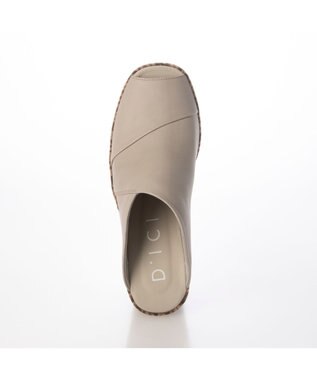 MODE ET JACOMO <D'ICI>パッチワーク厚底サンダル ライトグレーコンビ