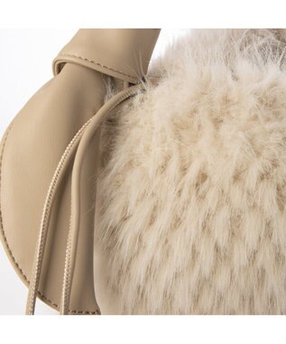 UNBILLION カシュカシュ cachecache / リボンハンドルエコファードロストトート アイボリー