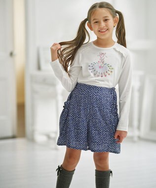 組曲 KIDS 【150-160㎝】プリマパレット Tシャツ オフホワイト系