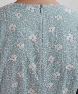 muuc 【手刺繍のような刺繍が美しい】ハイドランジア ドレス ブルー