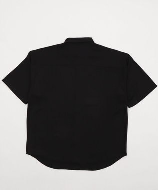 WEGO 【速乾/しわになりにくい/MLサイズ展開】アムンゼンワンポイントBIGシャツ（SS） ブラック