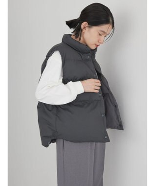 AMERICAN HOLIC キルポカリバーシブルショートベスト Charcoal Gray