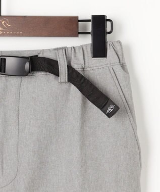 JOSEPH ABBOUD MOUNTAIN 【ストレッチ/5ポケット/ECO撥水/ソフト】ハイパワーシャンブレーピケストレッチ パンツ ライトグレー系