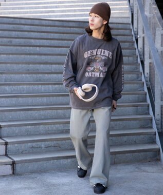 WEGO ピグメントグラフィックロンT 柄1