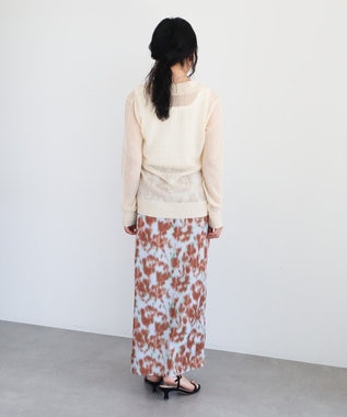 CRAFT STANDARD BOUTIQUE シアージョーゼットニットカーディガン Light Beige