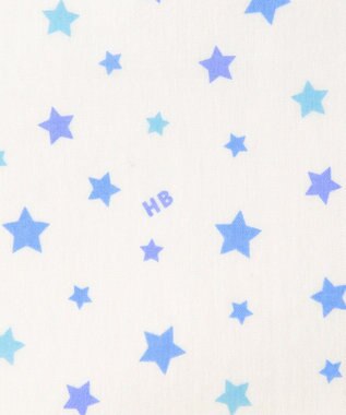 MIKI HOUSE HOT BISCUITS ガーゼハンカチ2枚組セット 白×ブルー