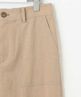 J.PRESS LADIES 【洗える】フィブリルツイル ベイカーパンツ ベージュ系