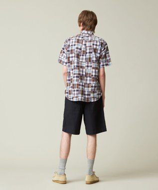 J.PRESS MEN パッチワーク プルオーバーシャツ ネイビー系9