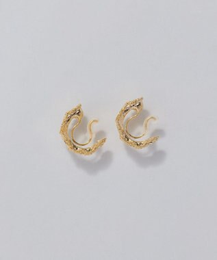 Phoebe 【痛くないシリーズ/金属アレルギー対応】マーガレットフラワーフープライトフィットイヤリング　ゴールド ゴールド