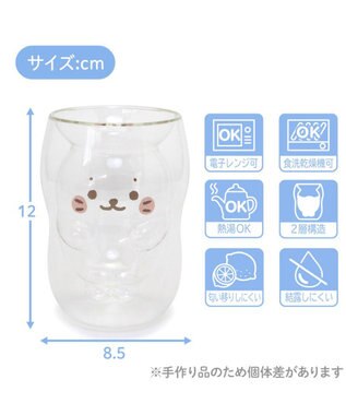 Mother garden しろたん ダブルウォールグラス 《ほっぺ》 ほっぺ