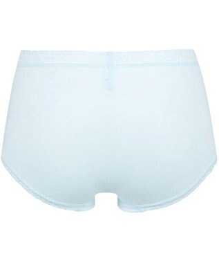 Wing ショーツ 綿混(身生地部) やさしい肌あたり 【デイリーフィット やわらかコットン】 はきこみ丈ふかめ EC3230 ウイング／ワコール サックス