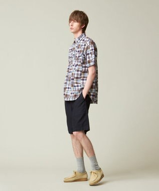 J.PRESS MEN パッチワーク プルオーバーシャツ ネイビー系9