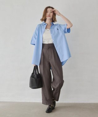 WEGO USPOLOハーフスリーブシャツ ブルー