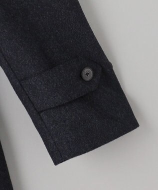 GOTAIRIKU ライトウェイトアンゴラ ステンカラーコート ダルブルー系