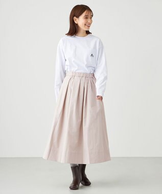 SHARE PARK LADIES 【UVカット・吸水速乾・ストレッチ・軽量 】刺繍ポケットＴシャツ（S・Mサイズ） アイボリー系