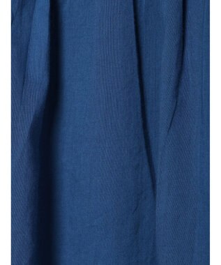 earth music&ecology コットンボイルパフスリーブワンピース Blue