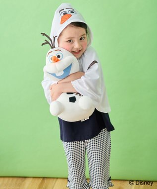 ANY KIDS 【ディズニー/FROZEN】【UVカット/気化冷却】ふりふり冷感ポンチョ 「オラフ」