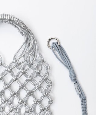 TRICOTE マクラメミニショルダーバッグ【巾着ポーチ付き】 32BLUE