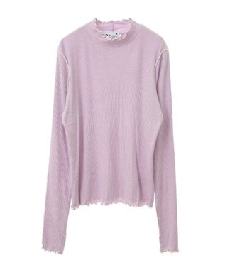 earth music&ecology メローハイネックプルオーバー Lavender