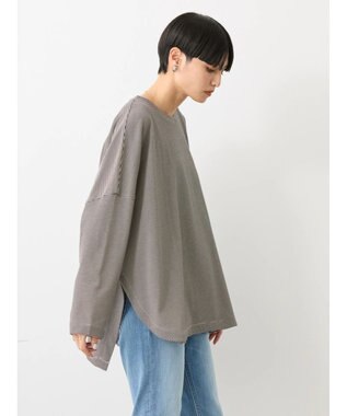 AMERICAN HOLIC ＵＶカット加工ワイドカットプルオーバー Border Black