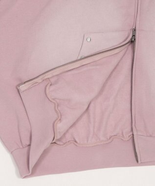 WEGO 【ユニセックス着用ITEM】グラフィックZIPパーカー ピンク