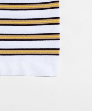 LENO MULTI BORDER KNIT《UNISEX》/ マルチボーダーニット WHITE×YELLOW