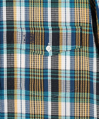 J.PRESS MEN 【Aero Weave】クールマックス サッカーシャツ / B.D. ブルー系3