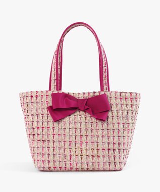 TOCCA 【キャンセル分販売中！】30th Anniversary MY PRECIOUS CUSTOMIZED BAG カスタマイズバッグ ピンクツイード×大リボン×ロングショルダー