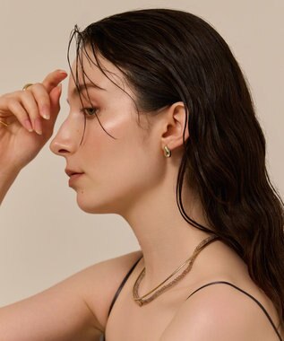 Phoebe 〈金属アレルギー対応〉パフメタルピアス　ゴールド/ニッケルフリー ゴールド