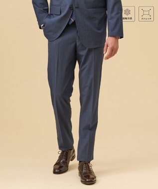 J.PRESS MEN 【セットアップ対応 / ストレッチ性 / 接触冷感 / 洗える】ニューコンセプトウール サマースラックス