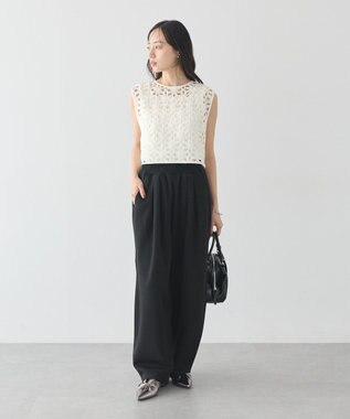 earth music&ecology イージーコクーンパンツ Black