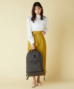LA BAGAGERIE 【veganview】crinkle nylon backpack Lsize ダークグレー