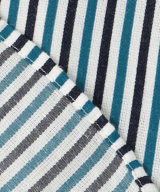 JOSEPH ABBOUD 【イージーケア】ストライプ 半袖シャツ ネイビー系1