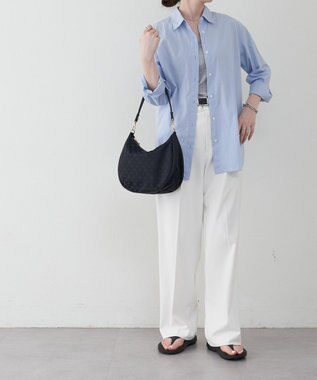 russet 2WAYショルダーバッグ【ナイロンジャガード】(CE-1446) Black/Navy