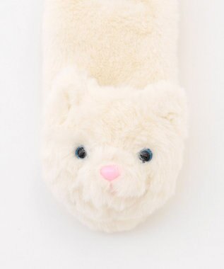 ANY KIDS アニマルマフラー エクリュ（ネコ）