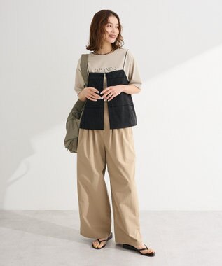 Green Parks 前後２ＷＡＹレース刺繍ビスチェ Black