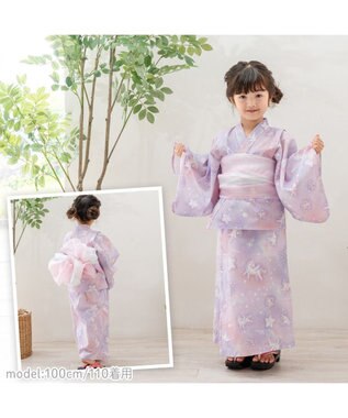 Mother garden 2025 マザーガーデン ユニコーン 2Way 浴衣  《ミルキーウェイ》　110/120/130/140 ミルキーウェイ