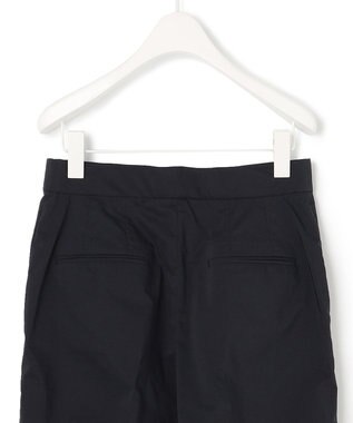 ICB 【洗える】 エコナイロンストレッチ ワイドストレートパンツ ネイビー