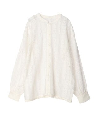Green Parks レースブラウス Off White