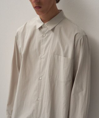 ATON SUVIN BROAD | スタンダードシャツ - UNISEX GRAY