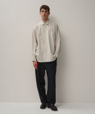 ATON SUVIN BROAD | スタンダードシャツ - UNISEX GRAY