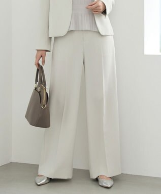 自由区 【カタログ掲載】トリアセダブルクロスワイドストレート パンツ