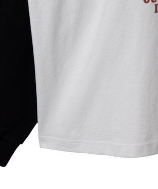 WEGO 【ユニセックス着用ITEM】ラグラングラフィックBIG　T（LS） ブラック